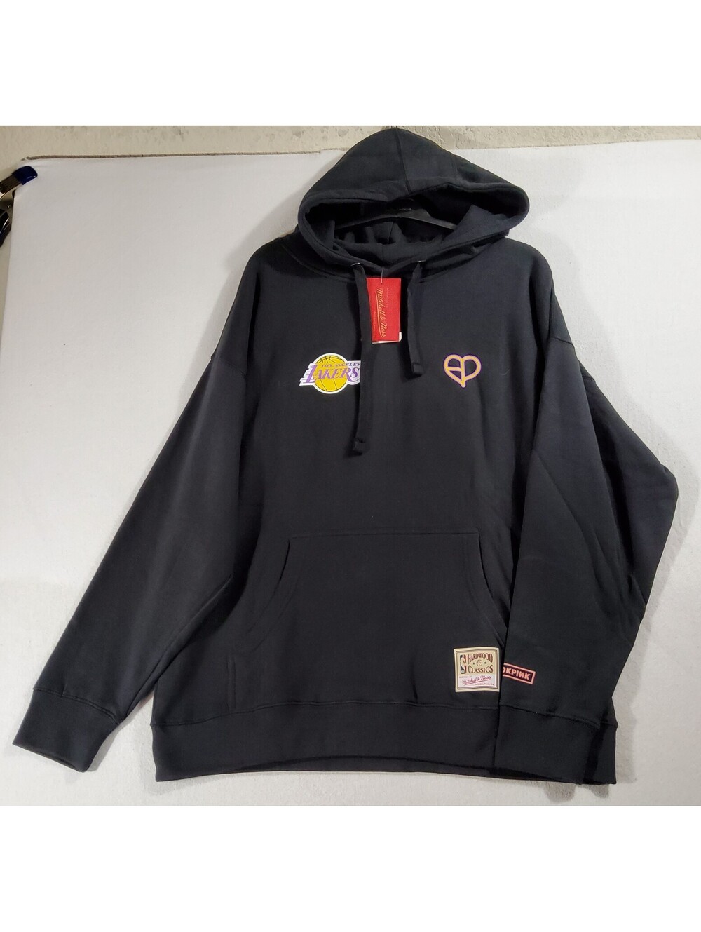 Los Angeles Lakers x BLACKPINK Hoodie Mitchell & Ness Men's Size 2XL NWT K-Pop